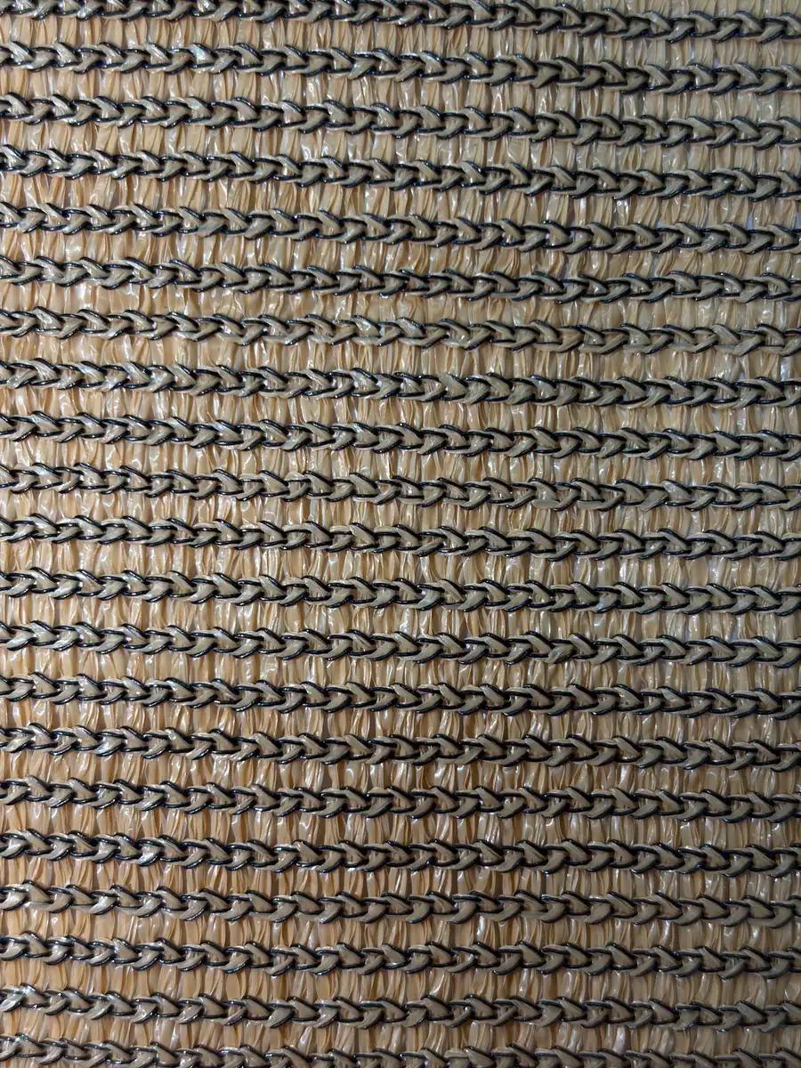 Tape shade net, brown and black, 220 GSM, 95% shade